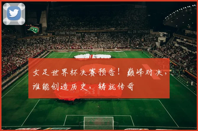 女足世界杯决赛预告！巅峰对决，谁能创造历史，铸就传奇